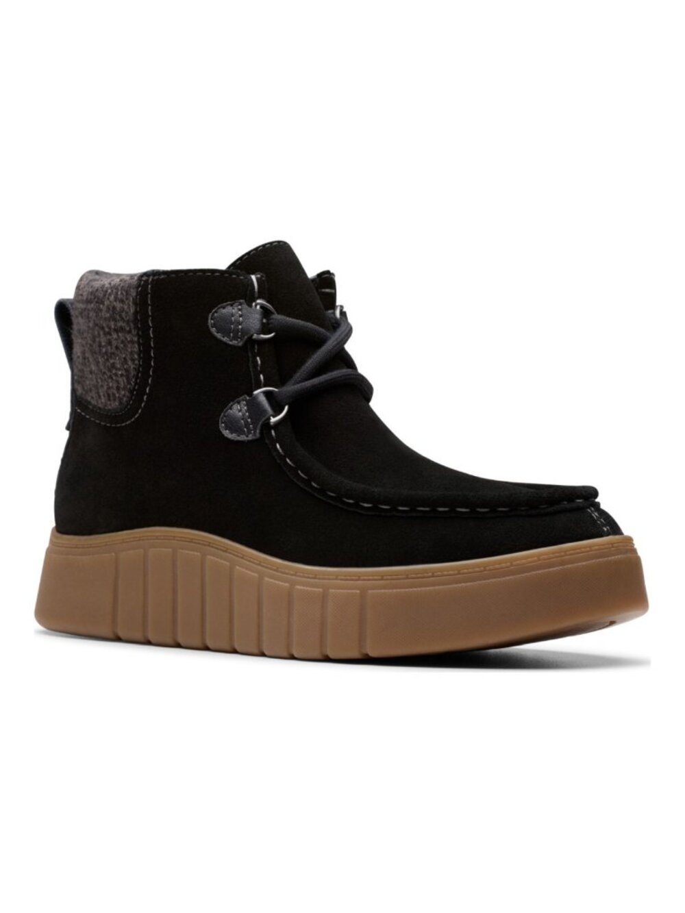 Clarks Mykah Izzy Black Suede Cozy Ankle Booties Size 7M NWT